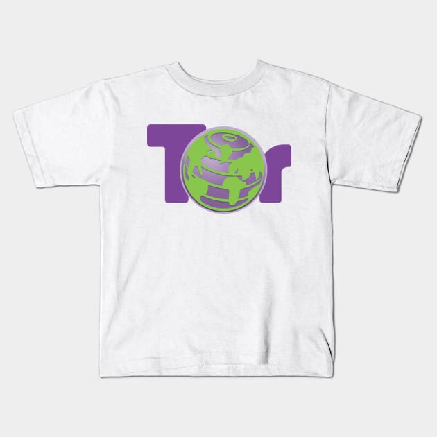 Tor Project Authentic - Web browser Kids T-Shirt by mangobanana